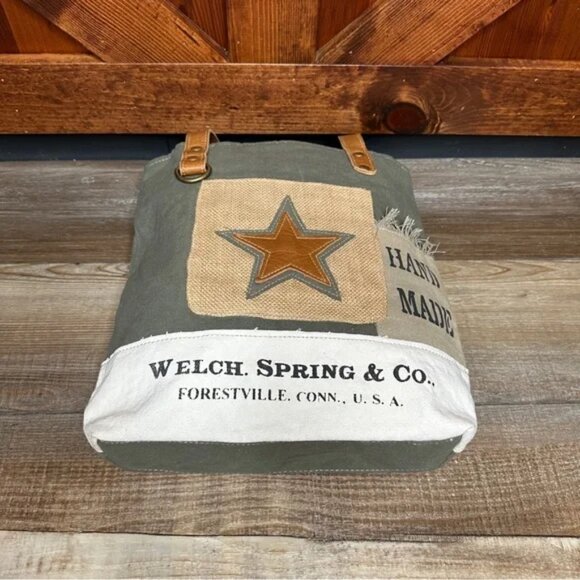 Myra Bag Expedition Tote Upcycled Canvas Purse NWT - Picture 3 of 9